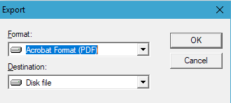 formato exportar informe